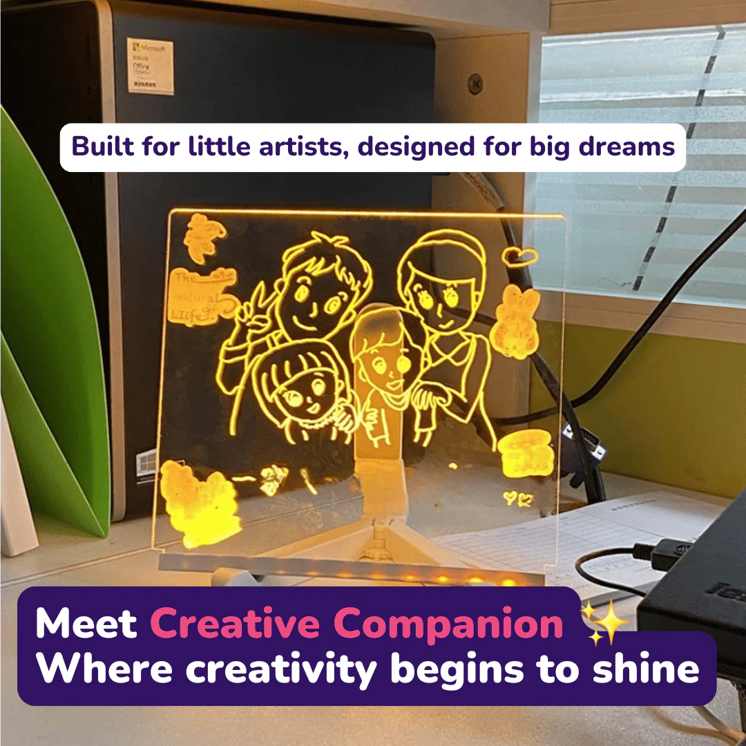 Creative Rewritable Acrylic LED Message Board 🎨