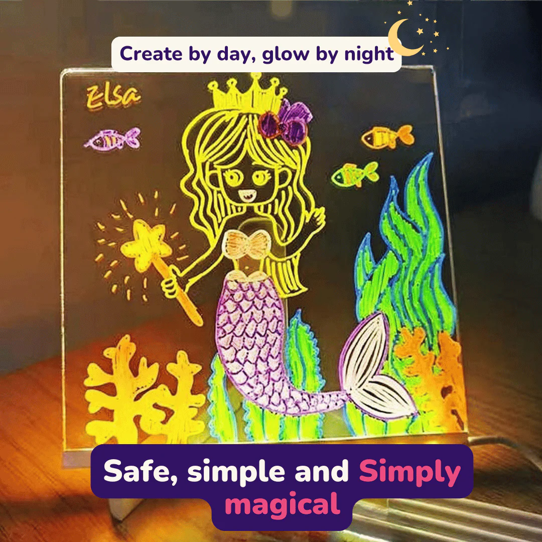 Creative Rewritable Acrylic LED Message Board 🎨
