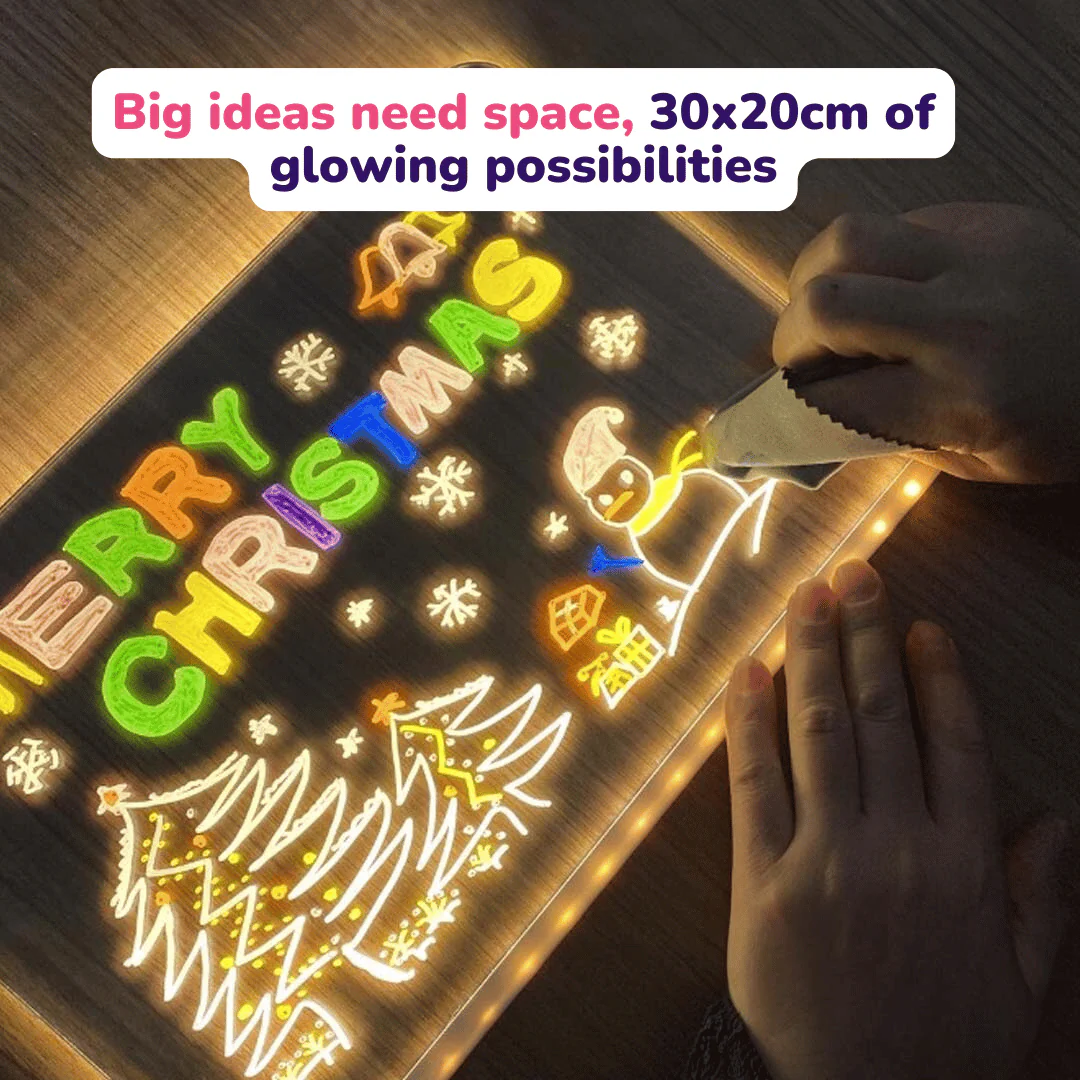 Creative Rewritable Acrylic LED Message Board 🎨