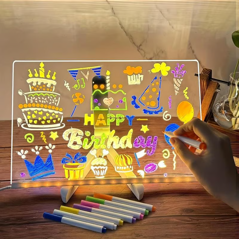 Creative Rewritable Acrylic LED Message Board 🎨