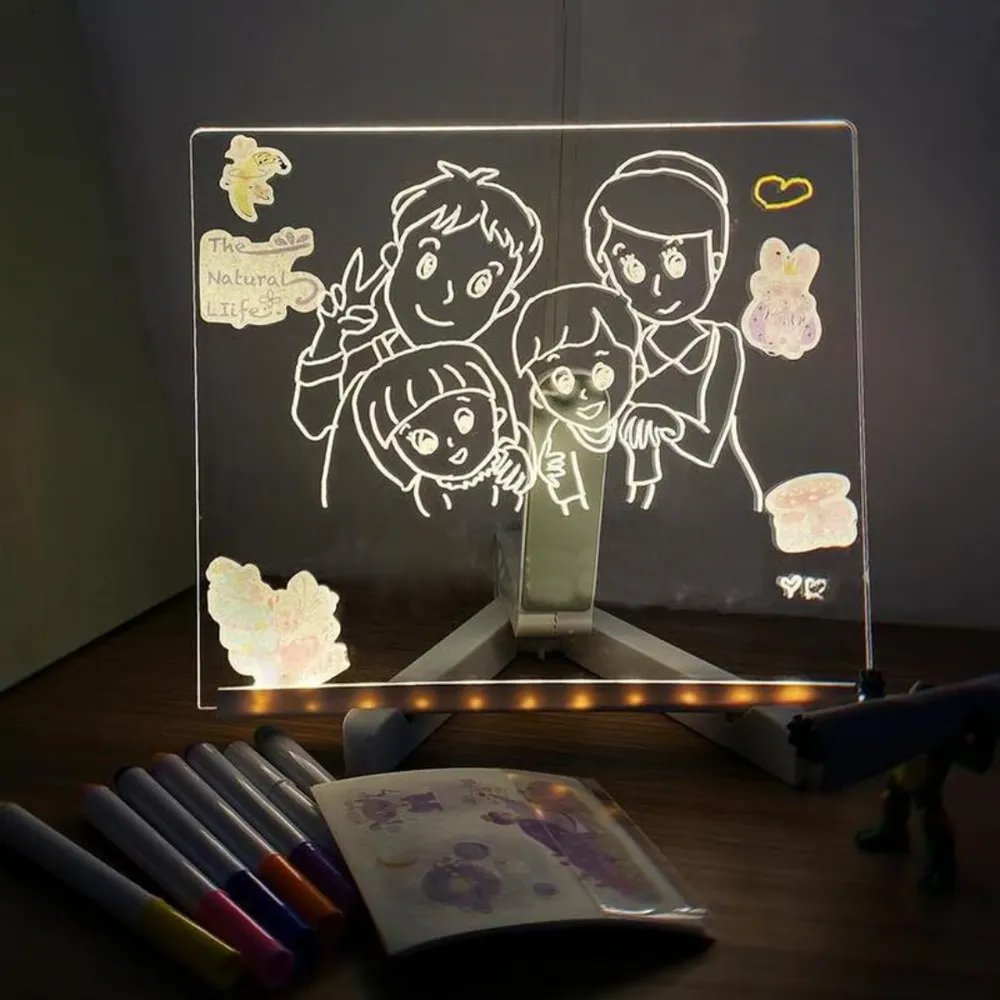 Creative Rewritable Acrylic LED Message Board 🎨