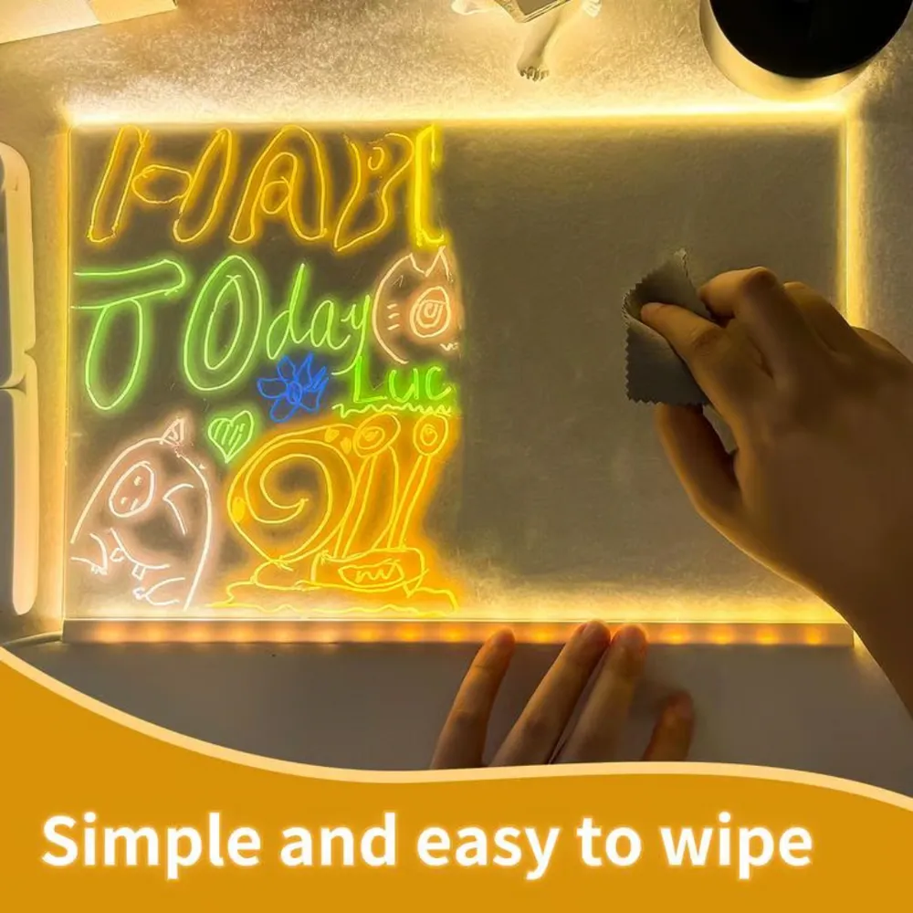 Creative Rewritable Acrylic LED Message Board 🎨