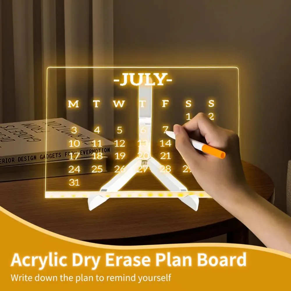 Creative Rewritable Acrylic LED Message Board 🎨