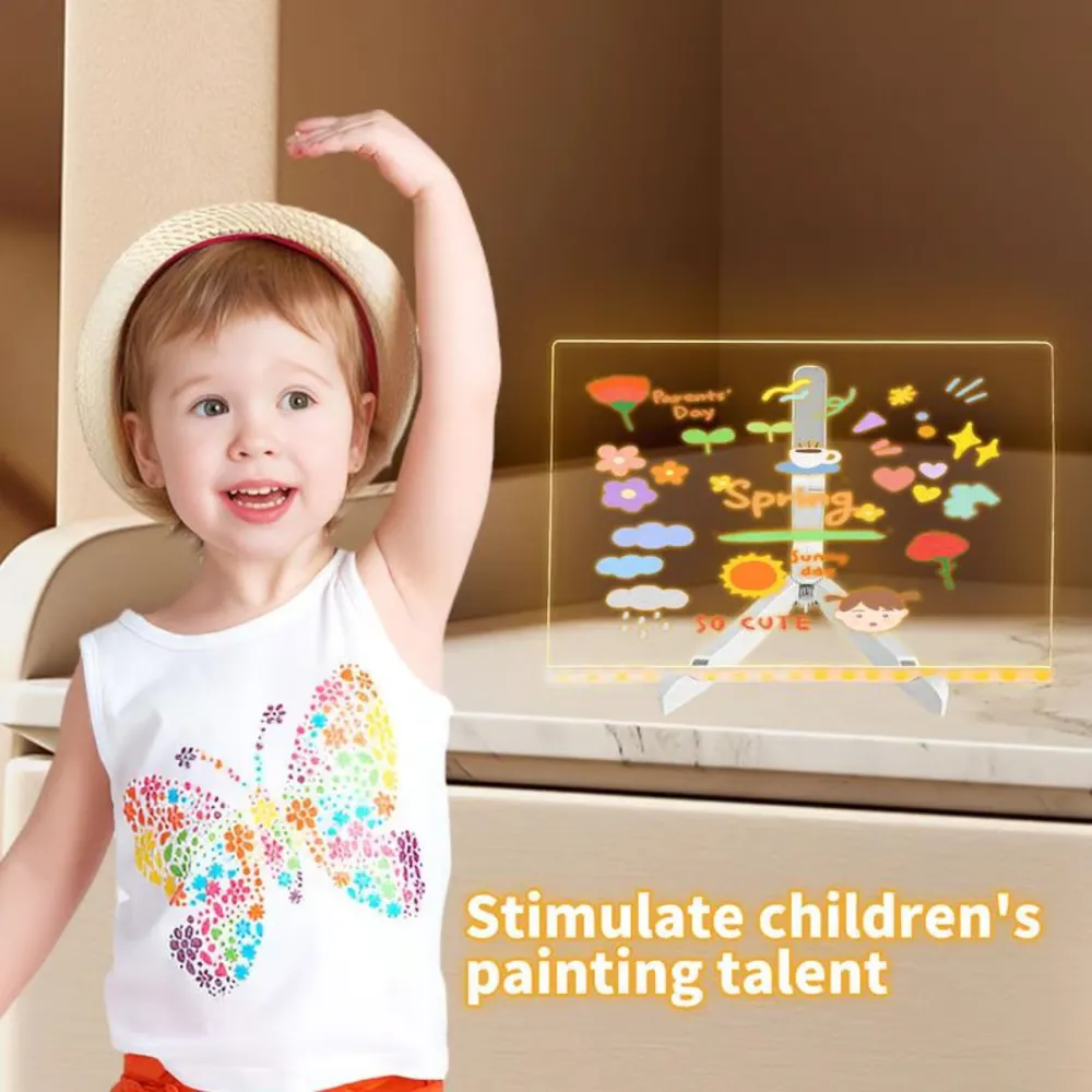 Creative Rewritable Acrylic LED Message Board 🎨