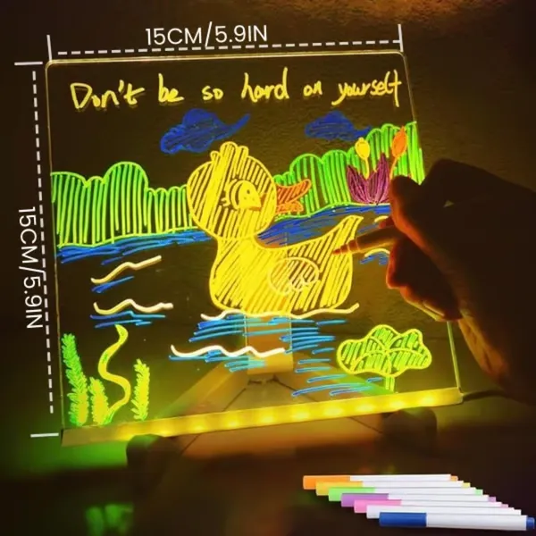 Creative Rewritable Acrylic LED Message Board 🎨