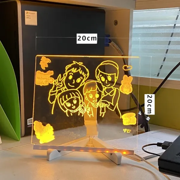 Creative Rewritable Acrylic LED Message Board 🎨