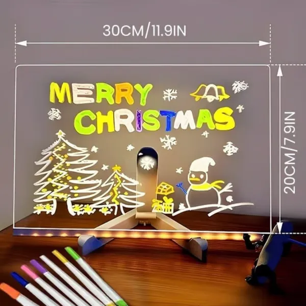 Creative Rewritable Acrylic LED Message Board 🎨